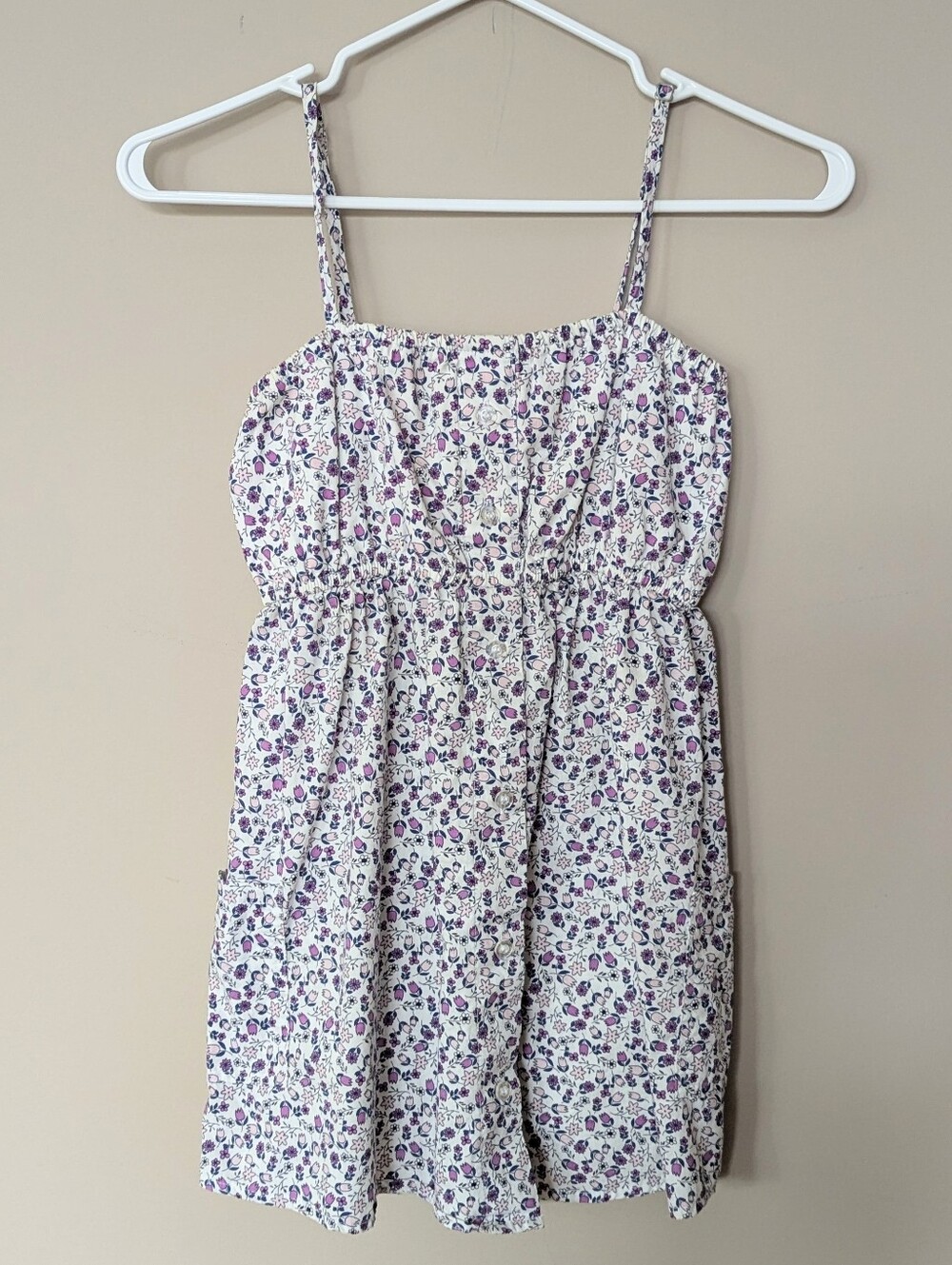Y2K Bluenotes Floral Flowy Cami Tunic Top